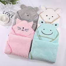 Children bathroom baby nursery hand towel baby bath towels toddler soft plush cartoon animal wipe hanging bathing towel. Buy Baby Bath Towel 90 90cm Baby Towel Newborn With Hood Cartoon Coral Fleece Infant Towels Blanket Newborn Baby Bathrob
