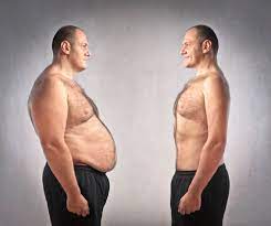 Average weight loss for men