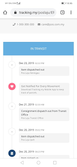 Volg pos laju pakketten, evenals een pakket van aliexpress, joom, gearbest, banggood, taobao, ebay, jd.com en andere populaire online winkels. Pos Malaysia Berhad Twitterren Hi Rey Utm Maaf Atas Kesulitan Yang Berlaku Berdasarkan Rekod Item Erb100781843my Sedang Diproses Di Poslaju Kota Kinabalu Jangkaan Penghantaran Adalah Pada 1 3 Hari Bekerja T Kasih Rl Https T Co Ewxqlzapd9