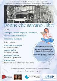 Donne che salvano i libri: al Circolo della stampa la presentazione del  libro