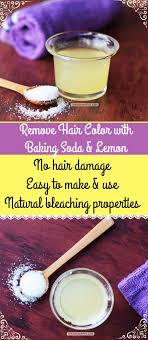 remove hair color using lemon and