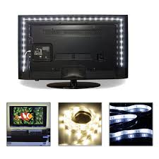 1m 2m 3m 5v White Led Strip Light Usb Powered Tv Pc Back Mood Lighting Xmas Lamp Ebay