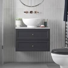 Check spelling or type a new query. Heritage Caversham Graphite Wall Hung Two Drawer Vanity Unit Worktop Vb4u
