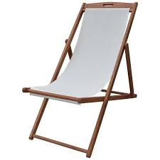 Buy Argos Home Deck Chair Cream Garden Chairs And Sun Loungers Decoracao