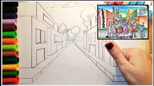 رسم كرسي بالمنظور من نقطتين تلاشي طريقة رسم المنظور الهندسي Youtube