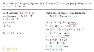 Soal sbmptn mat ipa 2014 kode 554. Good Soal Un Persamaan Lingkaran