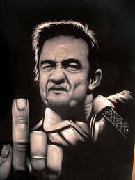 Whether it is for a gift or a talking point in your home, it is sure to impress. Johnny Cash Portrait Middle Finger Original Oil Painting On Black V Velvetify
