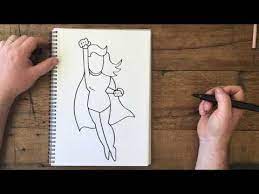 Female body template for fun. How To Draw A Superhero Boy And Girl Youtube