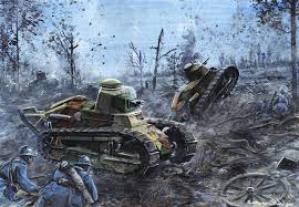 Renault Ft 17 Champagne 1918 By Tuomaskoivurinne Military Artwork War Artwork War Art