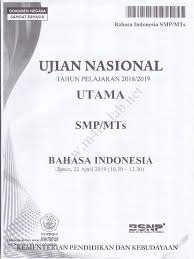 Un Smp 2019 B Indonesia P1 Www M4th Lab Net Pdf