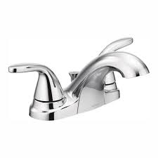 In these page, we also have variety of images available. Moen Adler 4 In Centerset 2 Handle Low Arc Bathroom Faucet In Chrome 84603 The Home Depot