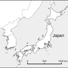 Detailed map of japan and neighboring countries welcome to google maps japan locations list, welcome to the place where google maps sightseeing make sense! Map Of Japan And Neighboring Countries Indicating Marks A To D Where Download Scientific Diagram