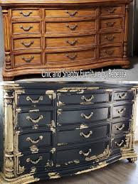 Black And Rose Gold Dresser Decorative Rocks Ideas Black And Gold Before And After Dresser Makeover Diy Dresser Makeover Diy Furniture Renovation Furniture Makeover Diy
