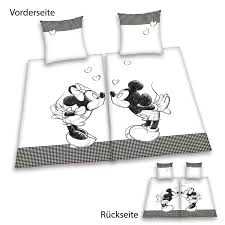 Partner Bettwasche Mickey Mouse Und Minnie Mouse Doppelpack 1 X Bettwasche Mickey Mouse 1 X Bettwasche Minnie Mo Wendebettwasche Leinenbettwasche Bettwasche