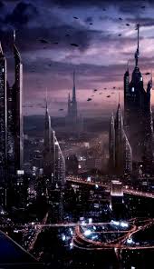 The great collection of futuristic wallpapers for desktop, laptop and mobiles. Futuristic City Wallpaper Background Wallpapers