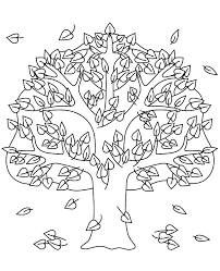 Fall tree coloring pages free printable tree coloring pages for kids cool2bkids. Autumn Style Picture With Tree Topcoloringpages Net