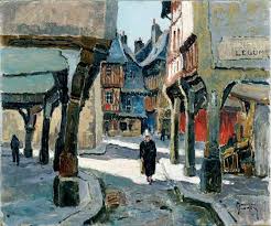 Lot Maurice Martin 1894 1978 Une Rue A Dinan Bretagne Dans La Vente Tableaux Xixe Et Modernes A Agutte Peinture Bretonne Paysage Breton Paysage Urbain