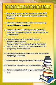 Menyelaras pengagihan dan pemulangan buku teks spbt murid melalui penyelaras tingkatan/tahun atau guru kelas. Skim Pinjaman Buku Teks Piagam Pelanggan Spbt
