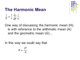Other Means The Geometric Mean The Harmonic Mean Ppt Download
