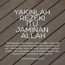 Bahwa rezeki allah itu fenomena yang tidak dapat dikalkulasi dengan hitungan matematika karena sifatnya yang abstrak. Rezeki Allah Swt Itu Luas Dan Tidak Terbatas Artaqila