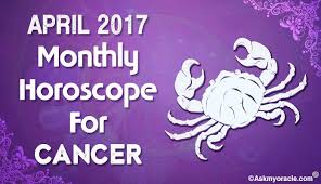 When looking at the main themes of any year, the rule of thumb is that you look to saturn for where there might be challenges and to jupiter for the opportunities. April 2017 Cancer Monthly Horoscope Cancer Astrology 2017