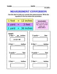 Cc 4 Md 1 Measurement Conversions 3 Levels Differentiated For Special Ed