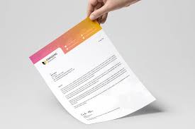 Create your own business letterhead with this accessible template, featuring green lines and gradients at the top and bottom of the page, with room for a logo. 20 Best Free Microsoft Word Corporate Letterhead Templates