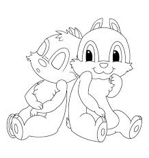 Chip and dale coloring pages. How To Draw Chip And Dale Coloring Page Coloring Sun