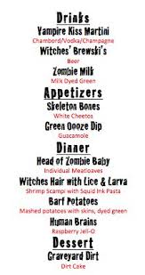 7 Best Creative Menus Images Halloween Dinner Halloween Party Dinner Mystery Dinner