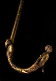 A walking stick that belonged to the King Tutankhamun. This stick ...