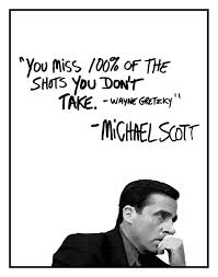 Michael Scott Motivational Quote Poster You Miss 100 Of The Shots You Dont Ta Dont In 2020
