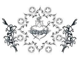 Free Immaculate Heart Of Mary Coloring Page Coloring Pages Sacred Art Catholic Coloring