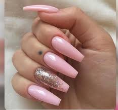 But, that doesn't mean you can't have it with shorter nails. Pastel Pink Pale Pink Acrylic Coffin Nails Nail And Manicure Trends