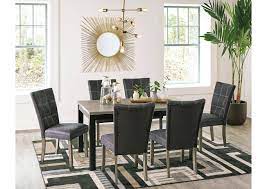 Get it now & pay as you go. Dontally Two Tone Dining Room Table W 6 Side Chair Mr H Rent To Own