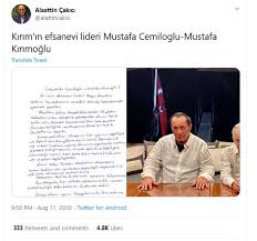 Alaattin çakıcı'ya ait facebook,instagram hesapları yoktur.twitter harici diğer hesaplara itibar etmeyiniz. Kirim Tatarlarinin Milli Lideri Kirimoglu Cakici Yi Ziyaret Etti Devamini Oku