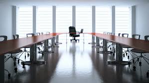 Empty hotel conference meeting room with chairs and tables set up before a white projection screen. Conference Hall Stock Footage Video 100 Royalty Free 1152811 Shutterstock
