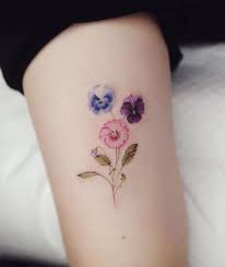 Pin By Sydney Hunter On Tattoo Violet Tattoo Pansy Tattoo Violet Flower Tattoos