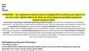 Medical provider claims tracking (mpct): Update Geico Says Fax Email Supplements Still Ok 60 Non Drp Shops Already Use Portal Repairer Driven Newsrepairer Driven News