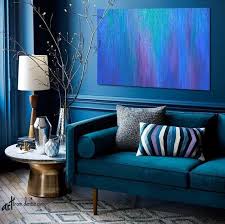 Cobalt Blue And Purple Abstract Canvas Wall Art For Jewel Tone Etsy In 2020 Wall Decor Bedroom Jewel Toned Bedroom Decor Bedroom Decor