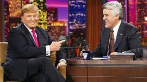 Jay leno gestures during the opening monologue at the inauguration of the tonight show with jay leno which was broadcast live on the east coast from nbc studios in burbank, calif., may 25, 1992. Trump Cites Jay Leno In Decrying The One Sided Hatred Of Tv Comedy