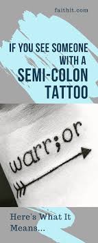 Commonly placed on the wrist, the semicolon tattoo meaning stands as a symbol of mental health awareness. If You See Somebody With A Semicolon Tattoo Here S The Real Meaning Behind It