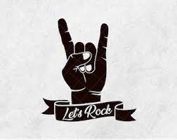 Rock stars are legendary, not just for their playi. Rock Hand Sign Svg Etsy