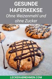 Gesunde Haferflockenkekse Fitness Kekse Zum Abnehmen Zuckerfreie Rezepte Zuckerfreie Kekse Haferkekse Ohne Zucker