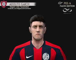 Game log, goals, assists, played minutes, completed passes and shots. Adolfo Gaich Club Atletico San Lorenzo Miguel Cabj Pes 6 Faces Edition Facebook