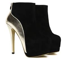 Black And Gold Boots Black And Gold Desk Secretary Ankle Booite Heels With Black Gold Department Name Adult Item Designer High Heels Heels Women Oxford Shoes