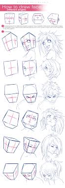 To perfectly create an anime face, first we depict the outline of the face. How To Draw Heads In Different Angles How To Images Collection