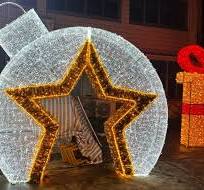 Outdoor LED Decoration Street Star Motifs Arch Christmas Lights