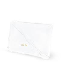Kate spade new york business card holder for women, stylish clear acrylic business card organizer for desktop, call me. Kate Spade Call Me Acrylic Business Card Holder