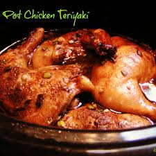 Transfer to slow cooker, reserving drippings in skillet. Crock Pot Chicken Teriyaki Recipe Chicken Leg Quarter Recipes Chicken Crockpot Recipes Chicken Slow Cooker Recipes