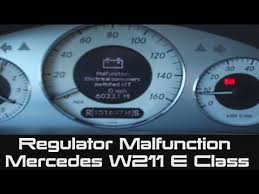 How To Replace Mercedes Regulator Malfunction Electrical Consumers Switch Off Alternator W211 Youtube Mercedes Mercedes W211 Alternator